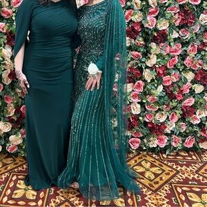 Elegant Green Women's evening Dress/gown